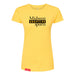MAS Kansas City Kings Wheelchair Basketball MAS Logo Women's Yellow Slim T-Shirt on a white background