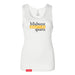 MAS Kansas City Kings Wheelchair Basketball MAS Logo Women's White Slim Micro Rib Tank Top on a white background