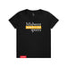 MAS Kansas City Kings Wheelchair Basketball MAS Logo Youth Black T-Shirt on a white background