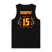 Back angle of the Milo Murphy MAS Kansas City Kings Wheelchair Basketball Amplife Black Tank Top against a white background
