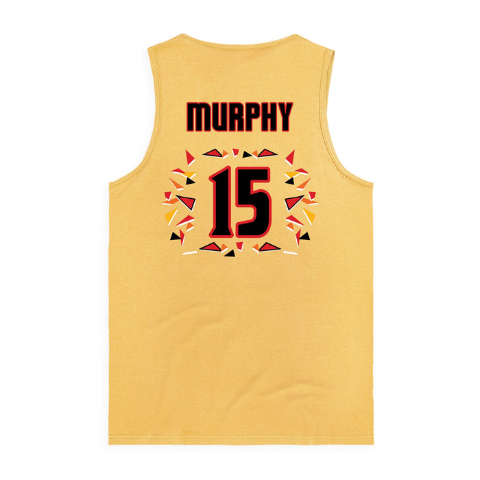 Back angle of the Milo Murphy MAS Kansas City Kings Wheelchair Basketball Amplife Squash Tank Top against a white background