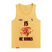 Front angle of the Milo Murphy MAS Kansas City Kings Wheelchair Basketball Amplife Squash Tank Top against a white background