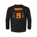 Back angle of the Milo Murphy MAS Kansas City Kings Wheelchair Basketball Amplife Toddler Black Long Sleeve T-Shirt against a white background