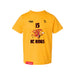 Front angle of the Milo Murphy MAS Kansas City Kings Wheelchair Basketball Amplife Toddler Gold T-Shirt against a white background