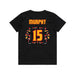 Back angle of the Milo Murphy MAS Kansas City Kings Wheelchair Basketball Amplife Youth Black T-Shirt against a white background
