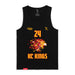 Front angle of the Yandel Pina MAS Kansas City Kings Wheelchair Basketball Amplife Black Tank Top against a white background