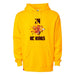 Front angle of the Yandel Pina MAS Kansas City Kings Wheelchair Basketball Amplife Gold Hoodie against a white background