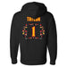Back angle of the William Taylor MAS Kansas City Kings Wheelchair Basketball Amplife Black Hoodie against a white background
