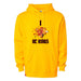 Front angle of the William Taylor MAS Kansas City Kings Wheelchair Basketball Amplife Gold Hoodie against a white background