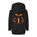 Back angle of the William Taylor MAS Kansas City Kings Wheelchair Basketball Amplife Toddler Black Hoodie against a white background