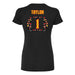 Back angle of the William Taylor MAS Kansas City Kings Wheelchair Basketball Amplife Women's Black Slim T-Shirt against a white background