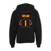 Back angle of the William Taylor MAS Kansas City Kings Wheelchair Basketball Amplife Youth Black Hoodie against a white background