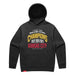 MAS Kansas City Wheelchair Football Three-Time Champions Faded Black Modern Hoodie on a white background