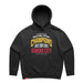 MAS Kansas City Wheelchair Football Three-Time Champions Women's Faded Black Modern Hoodie on a white background