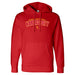 MAS Kansas City Wheelchair Football Arch Red Hoodie on a white background