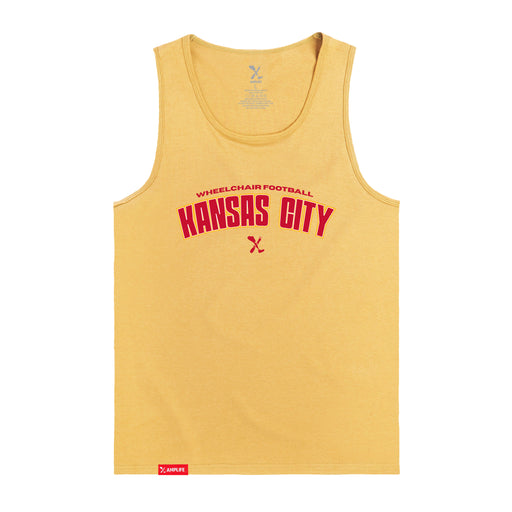 MAS Kansas City Wheelchair Football Arch Squash Tank Top on a white background