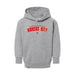 MAS Kansas City Wheelchair Football Arch Toddler Heather Grey Hoodie on a white background
