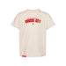 MAS Kansas City Wheelchair Football Arch Toddler Natural T-Shirt on a white background