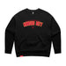 MAS Kansas City Wheelchair Football Arch Women's Black Modern Crewneck Sweatshirt on a white background