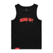 MAS Kansas City Wheelchair Football Arch Women's Black Organic Tank Top on a white background