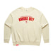 MAS Kansas City Wheelchair Football Arch Women's Butter Modern Crewneck Sweatshirt on a white background