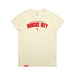 MAS Kansas City Wheelchair Football Arch Women's Butter T-Shirt on a white background
