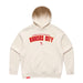 MAS Kansas City Wheelchair Football Arch Women's Ecru Modern Hoodie on a white background