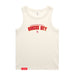 MAS Kansas City Wheelchair Football Arch Women's Ecru Organic Tank Top on a white background