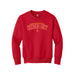 MAS Kansas City Wheelchair Football Arch Youth Red & Gold Crewneck Sweatshirt on a white background