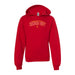 MAS Kansas City Wheelchair Football Arch Youth Red & Gold Hoodie on a white background