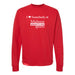 MAS Kansas City Wheelchair Football I Love Somebody at MAS Red Crewneck Sweatshirt on a white background