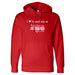 MAS Kansas City Wheelchair Football I Love Somebody at MAS Red Hoodie on a white background