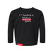 MAS Kansas City Wheelchair Football I Love Somebody at MAS Toddler Black Long Sleeve T-Shirt on a white background
