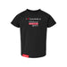 MAS Kansas City Wheelchair Football I Love Somebody at MAS Toddler Black T-Shirt on a white background