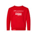 MAS Kansas City Wheelchair Football I Love Somebody at MAS Toddler Red Crewneck Sweatshirt on a white background