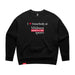 MAS Kansas City Wheelchair Football I Love Somebody at MAS Women's Black Modern Crewneck Sweatshirt on a white background