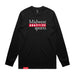 MAS Kansas City Wheelchair Football MAS Logo Black Long Sleeve T-Shirt on a white background