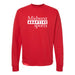 MAS Kansas City Wheelchair Football MAS Logo Red Crewneck Sweatshirt on a white background