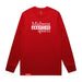 MAS Kansas City Wheelchair Football MAS Logo Red Long Sleeve T-Shirt on a white background