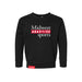 MAS Kansas City Wheelchair Football MAS Logo Toddler Black Crewneck Sweatshirt on a white background