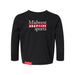 MAS Kansas City Wheelchair Football MAS Logo Toddler Black Long Sleeve T-Shirt on a white background