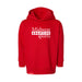 MAS Kansas City Wheelchair Football MAS Logo Toddler Red Hoodie on a white background