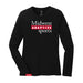 MAS Kansas City Wheelchair Football MAS Logo Women's Black Long Sleeve T-Shirt on a white background