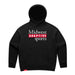 MAS Kansas City Wheelchair Football MAS Logo Women's Black Modern Hoodie on a white background
