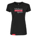 MAS Kansas City Wheelchair Football MAS Logo Women's Black Slim T-Shirt on a white background