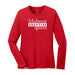 MAS Kansas City Wheelchair Football MAS Logo Women's Red Long Sleeve T-Shirt on a white background