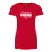 MAS Kansas City Wheelchair Football MAS Logo Women's Red Slim T-Shirt on a white background