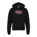 MAS Kansas City Wheelchair Football MAS Logo Youth Black Hoodie on a white background