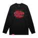 MAS Kansas City Wheelchair Football Warp Black & Red Long Sleeve T-Shirt on a white background
