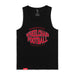 MAS Kansas City Wheelchair Football Warp Black & Red Tank Top on a white background